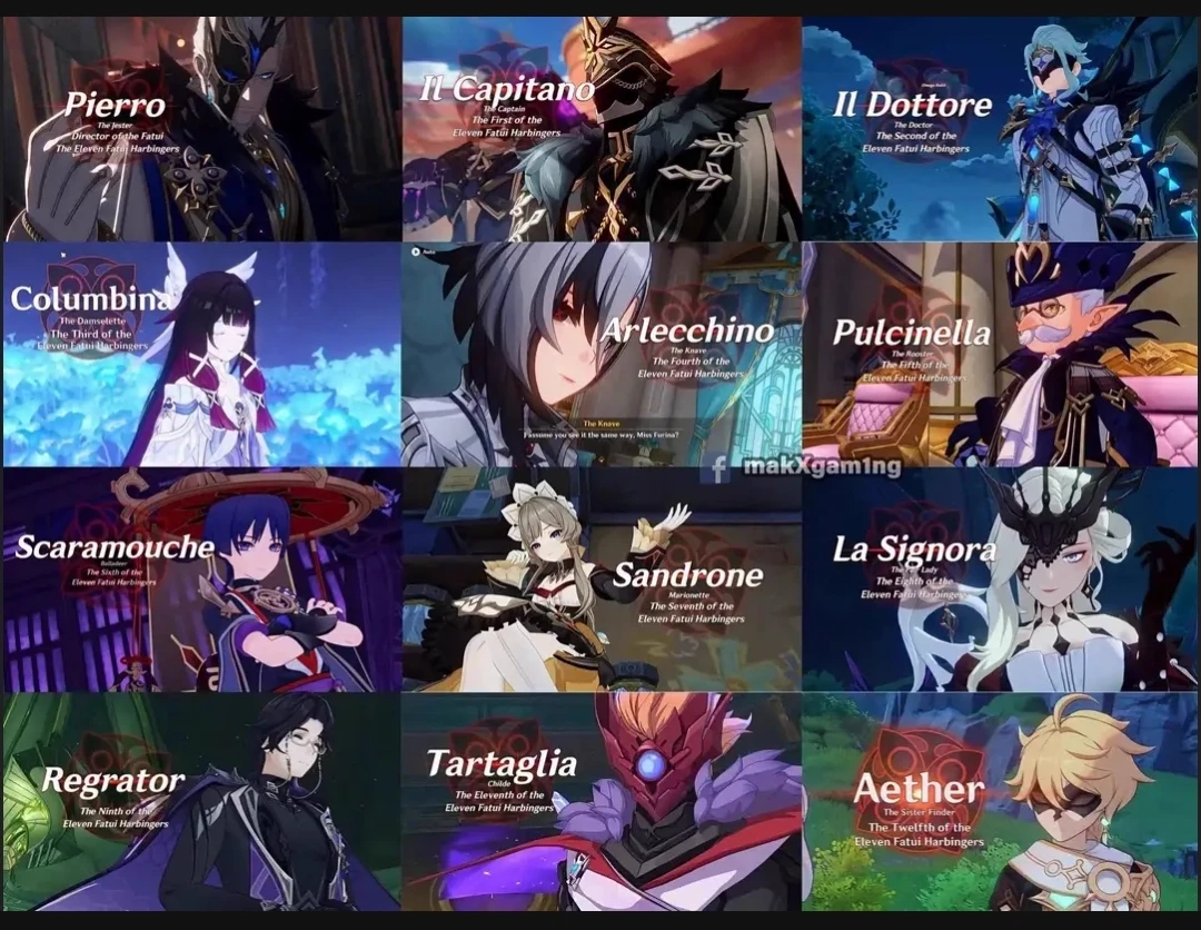 The Fatui The 11 Harbingers X Obito uchiha  thumbnail