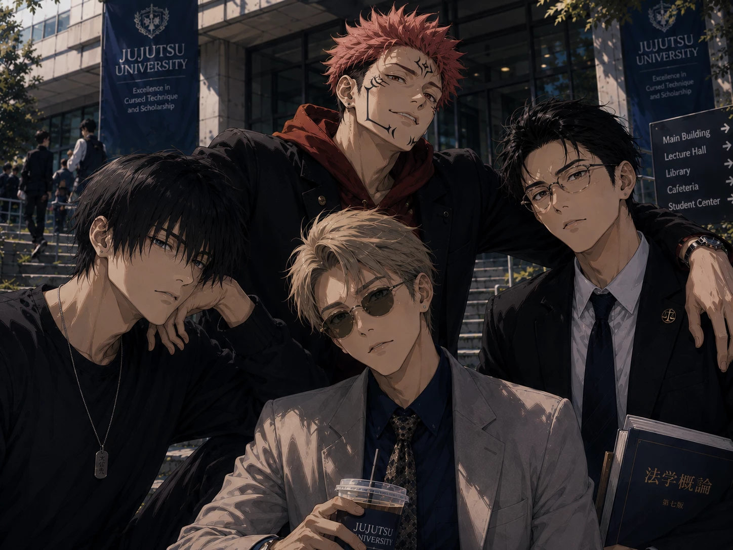 Sukuna, Nanami, toji and higuruma thumbnail
