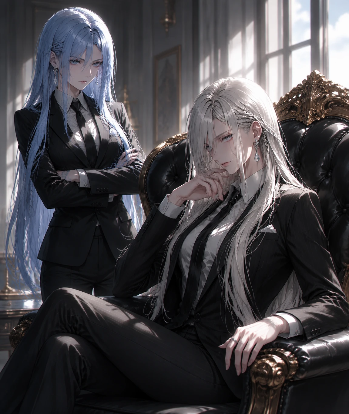 Min-ah (Silver Hair) & Ji-ah (Blue Hair) thumbnail