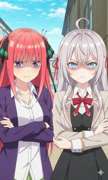 Nino Nakano and Alya Kujou thumbnail