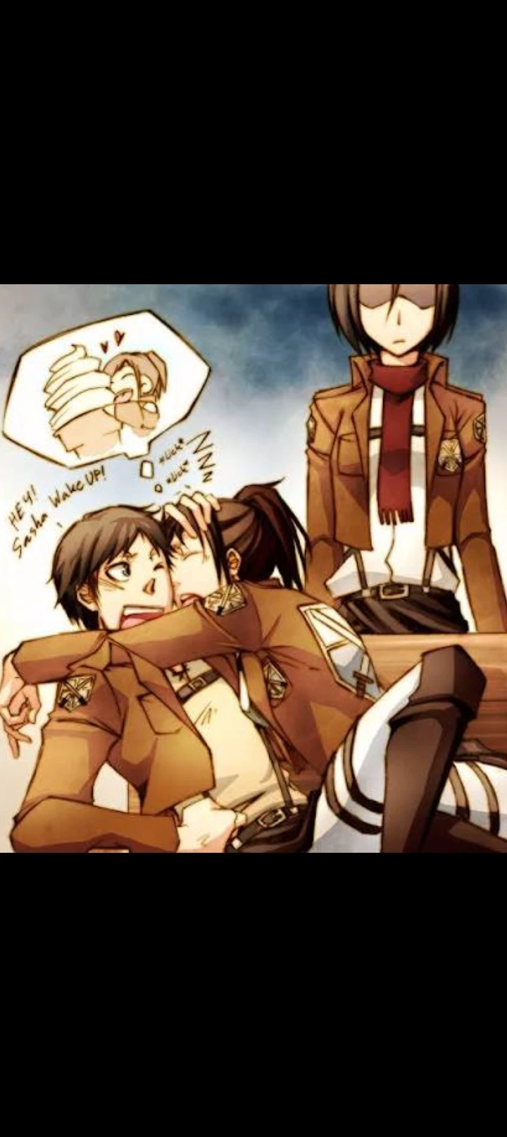 Eren, Mikasa y sasha  thumbnail