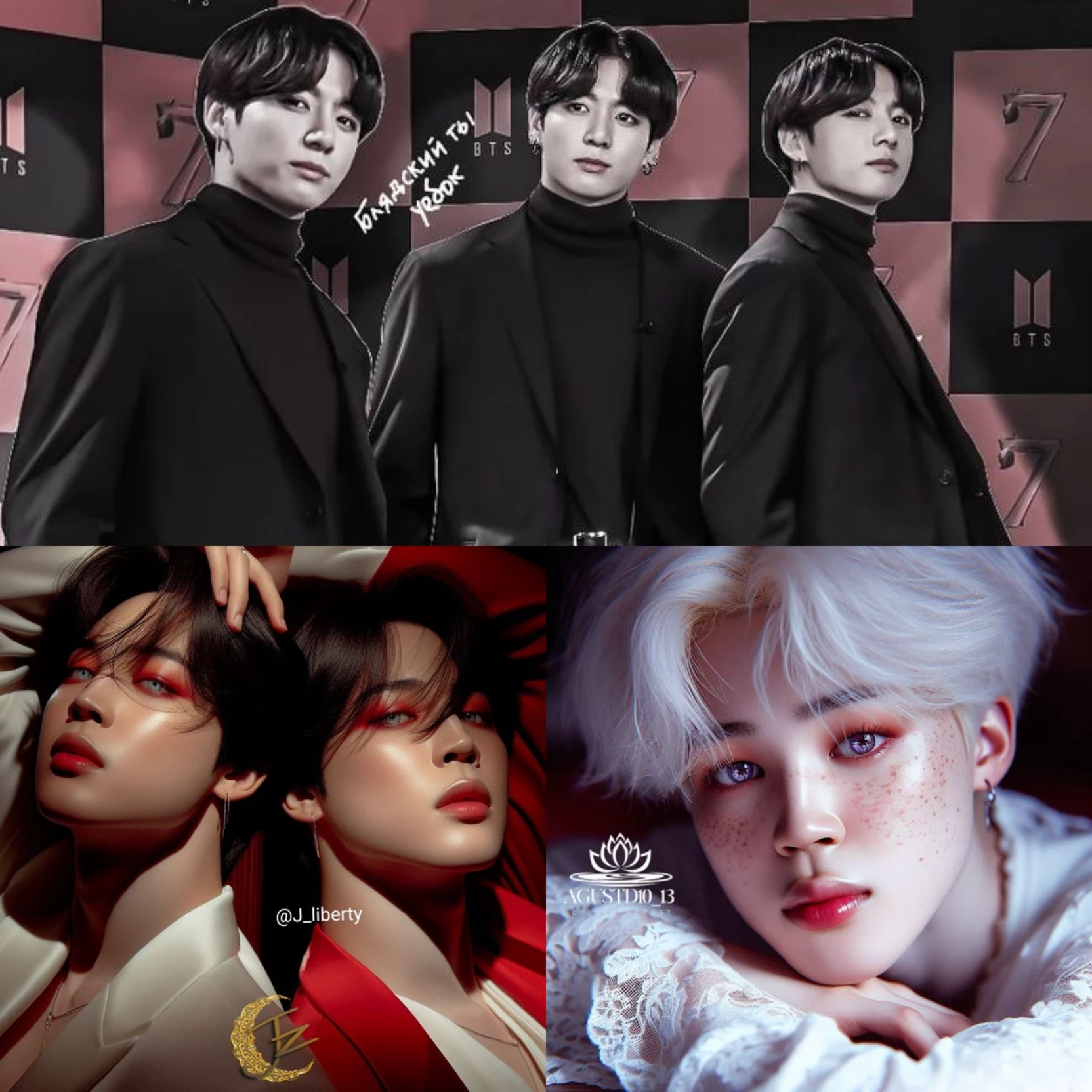 Alpha triplets - Jung-hyun, Jeong-guk, Jungkook Omega twins - Jimene Min-jun thumbnail