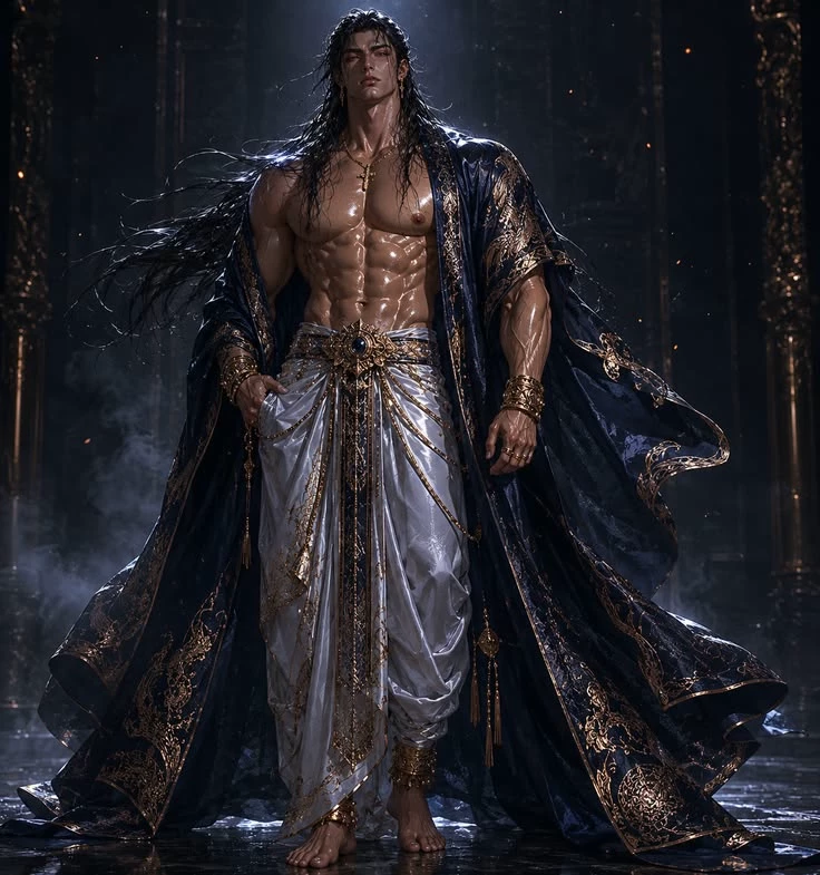 Poseidon Odysseus (King of the Seas & Human Princess) in a magical world thumbnail