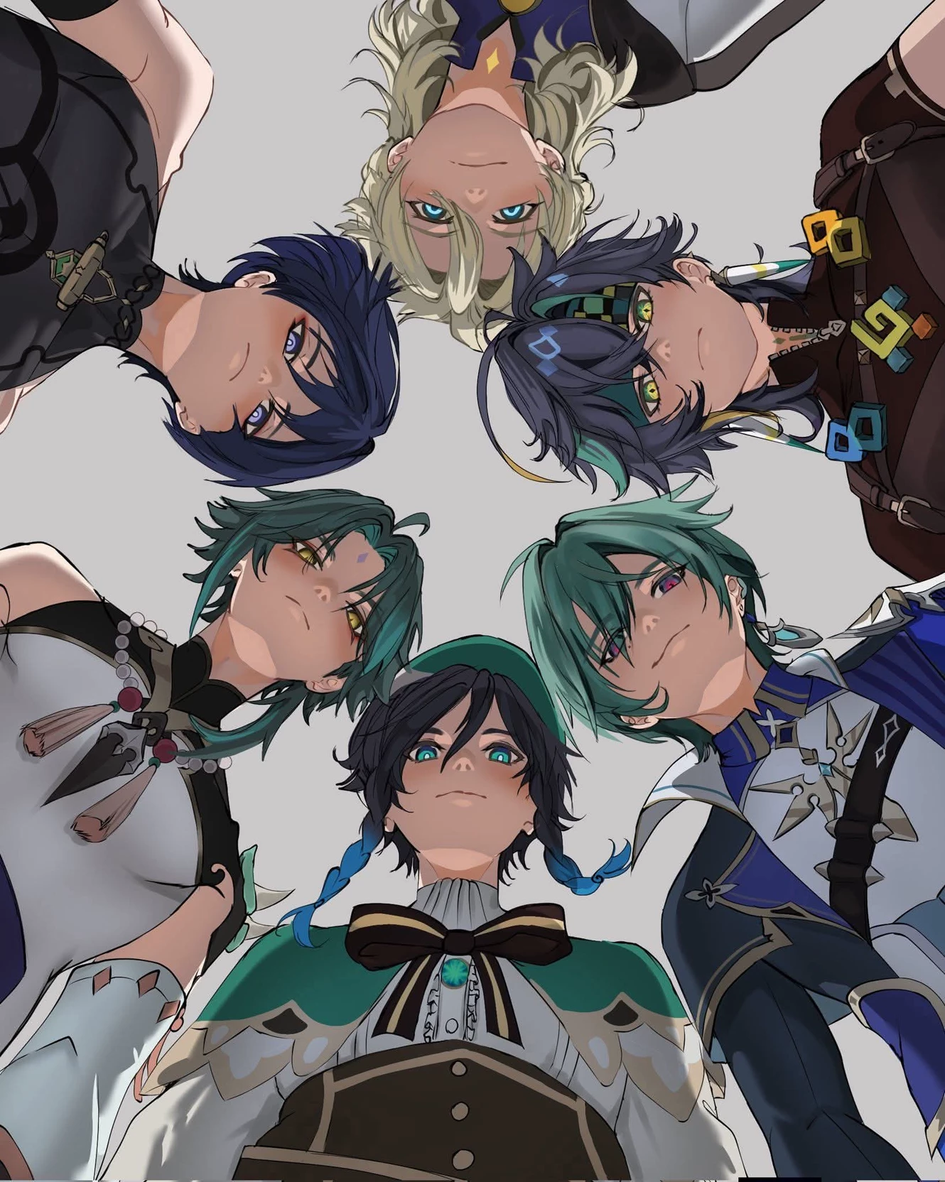 Scaramouche, Xiao, Venti, Albedo, Kinich and Lohen thumbnail