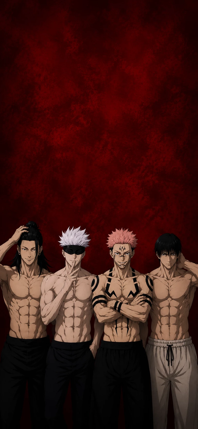 Geto Suguru, Satoru Gojo, Sukuna e Toji Fushiguro thumbnail