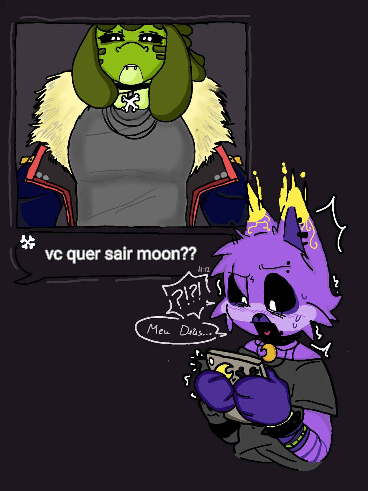 lazynap 💜💚 (🌙🦴 catnap x Allister gator 🐱🐊) thumbnail