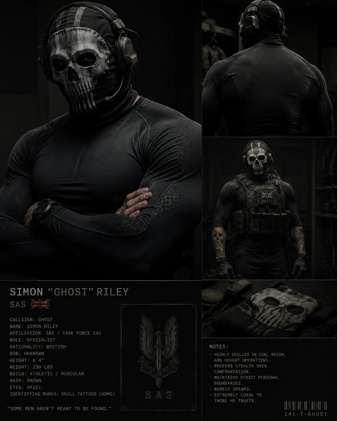 Lieutenant Simon 'Ghost' Riley  thumbnail