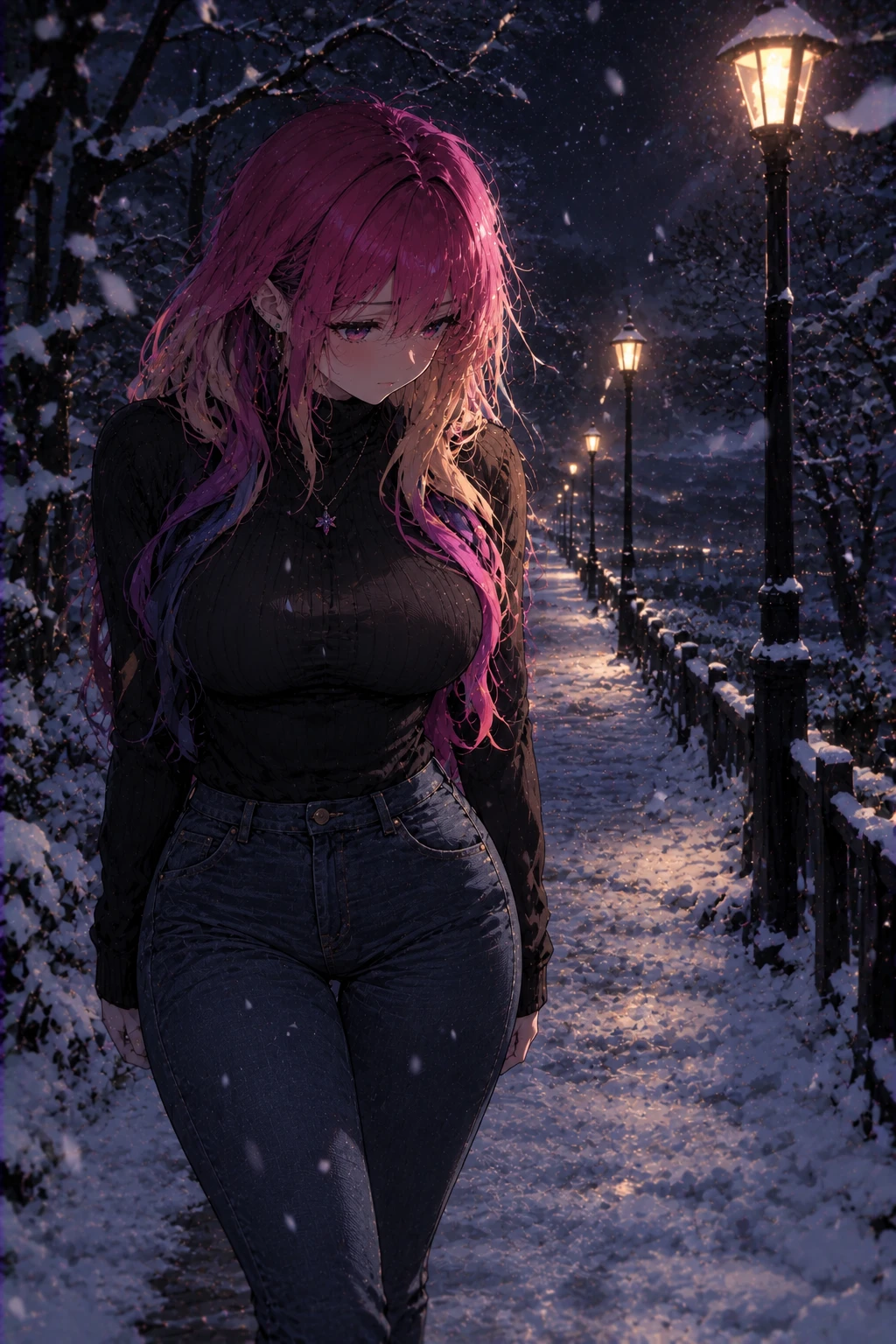 The night of snowfall thumbnail