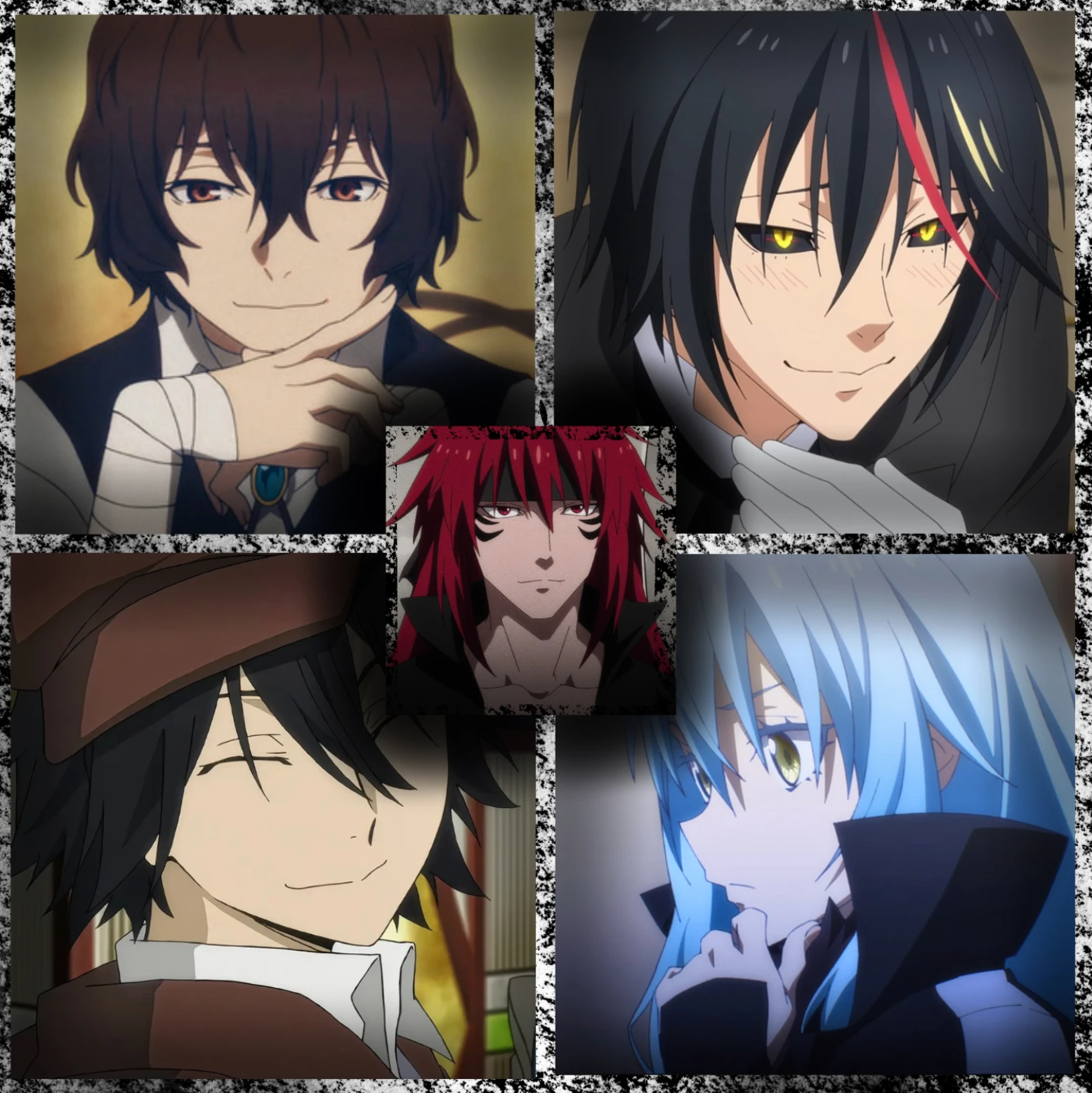 - Dazai - Diablo - Guy Crimson - Rimuru - Ranpo - thumbnail