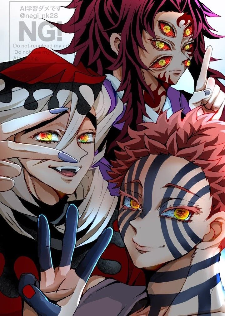 Akaza, Douma and Kokushibo thumbnail