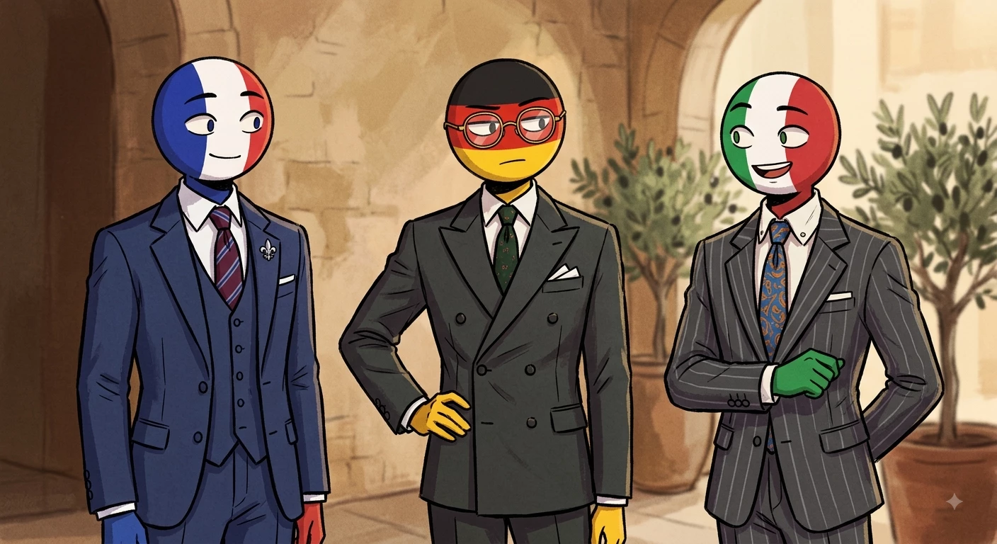 France, Italy, Germany Countryhumans thumbnail