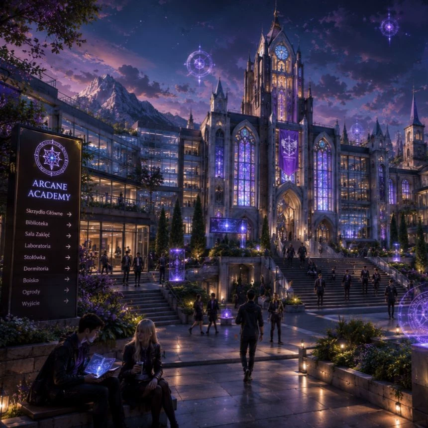 Arcane Academy: an academy of magic and superpowers thumbnail