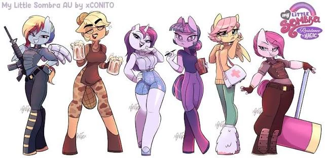 My little sombra AU thumbnail