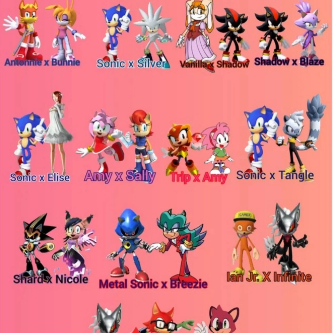 user x such character sonic shipping team thumbnail