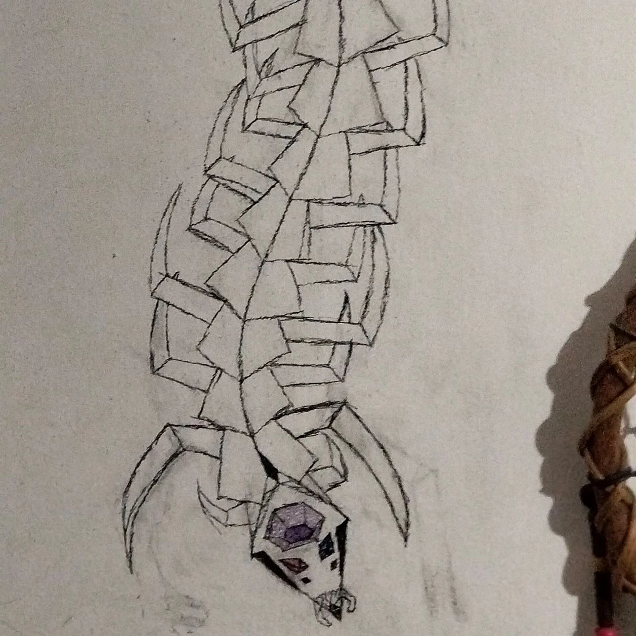 The creature that I just drew on my bedroom wall. thumbnail