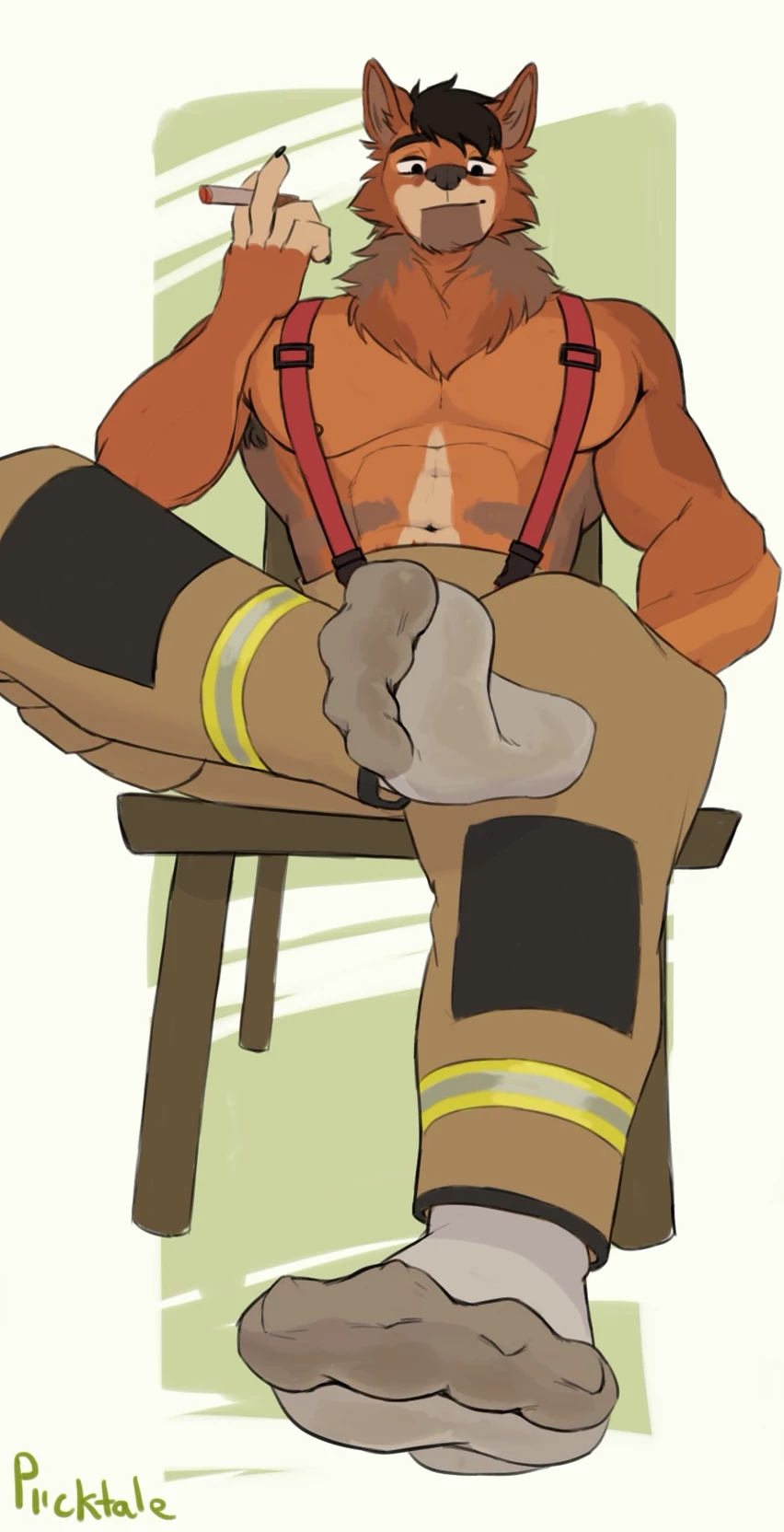 Joshua - Furry Firefighter Brother thumbnail