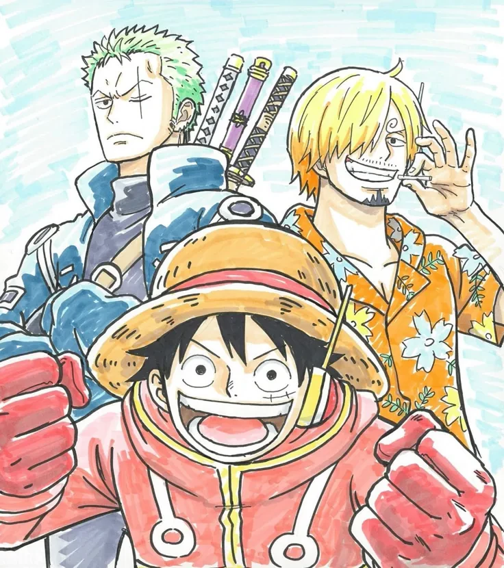 Luffy y zoro, Sanji thumbnail