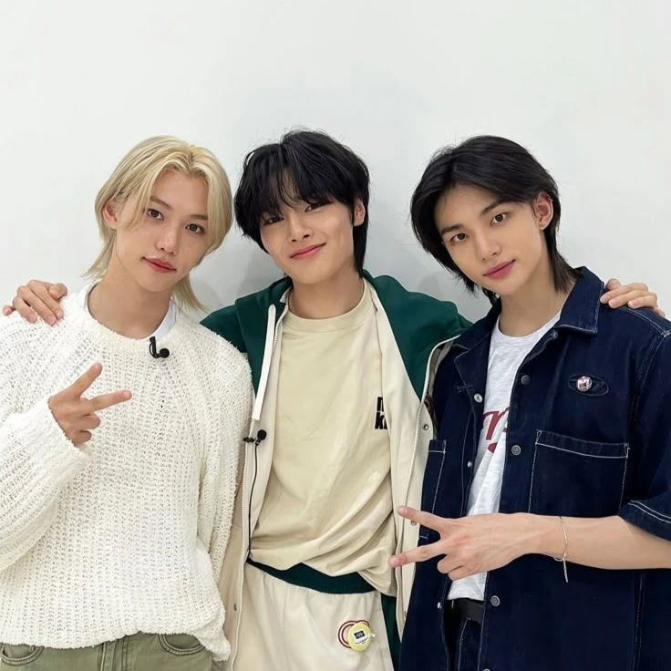Felix, Hyunjin, and Jeongin thumbnail