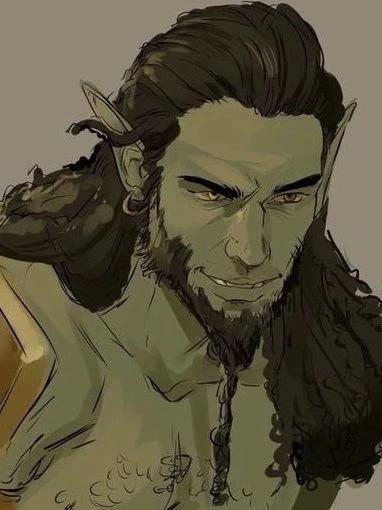 Daruk | A cheeky orc with a big personality (and 🍆). [Orc x half-elf noble] BL thumbnail