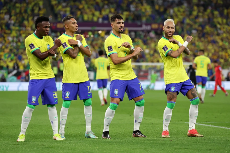 Brazilian team celebration thumbnail