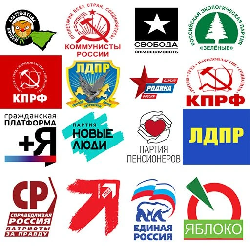 Parties: United Russia, New People, CPRF, LDPR thumbnail