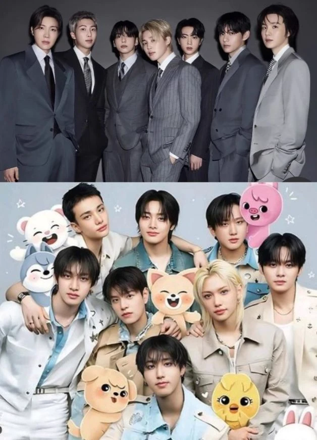 STRAY KIDS and BTS thumbnail