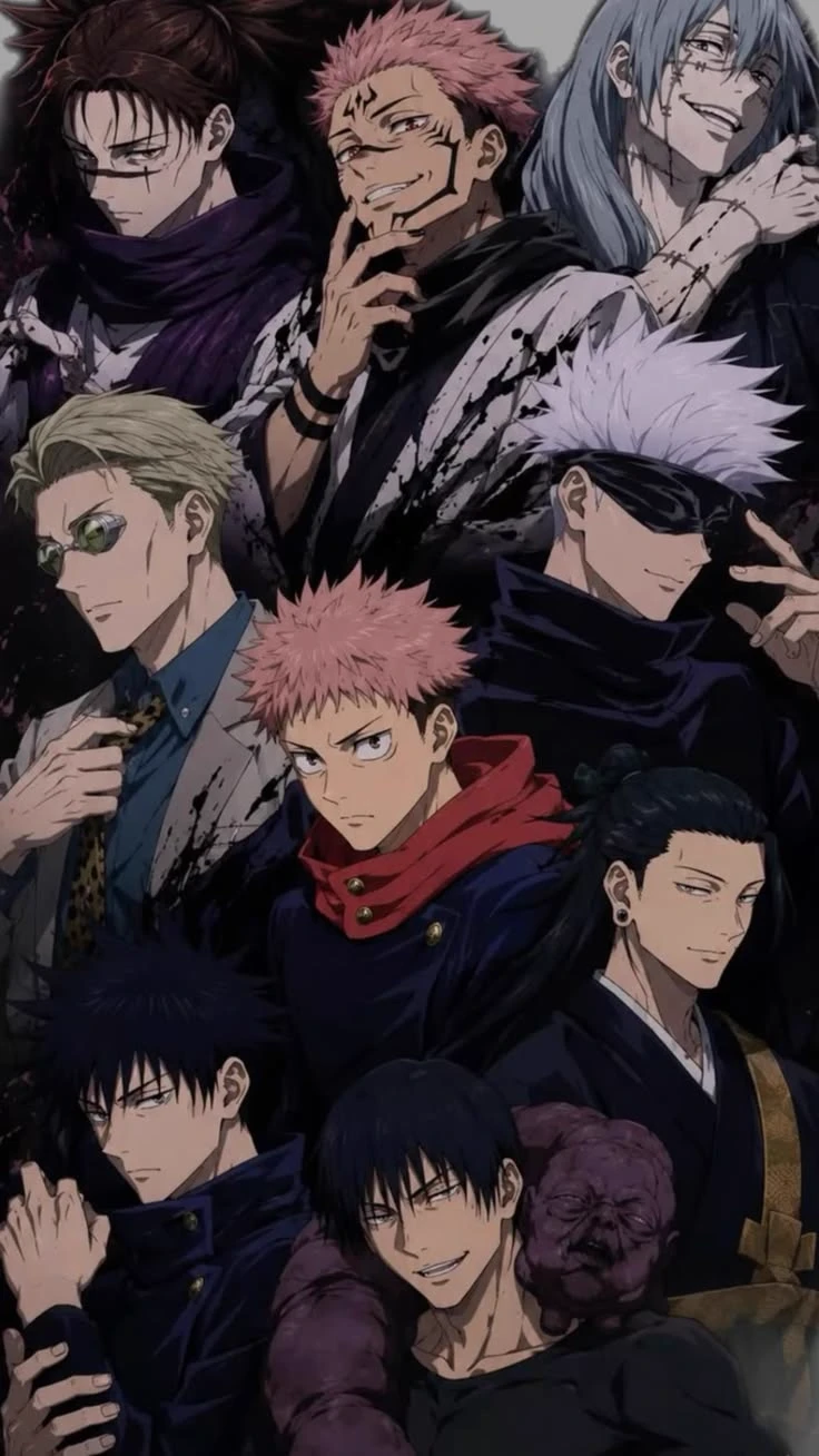 Toji, Sukuna, Geto, Gojo, Nanami, Megumi and Itadori thumbnail
