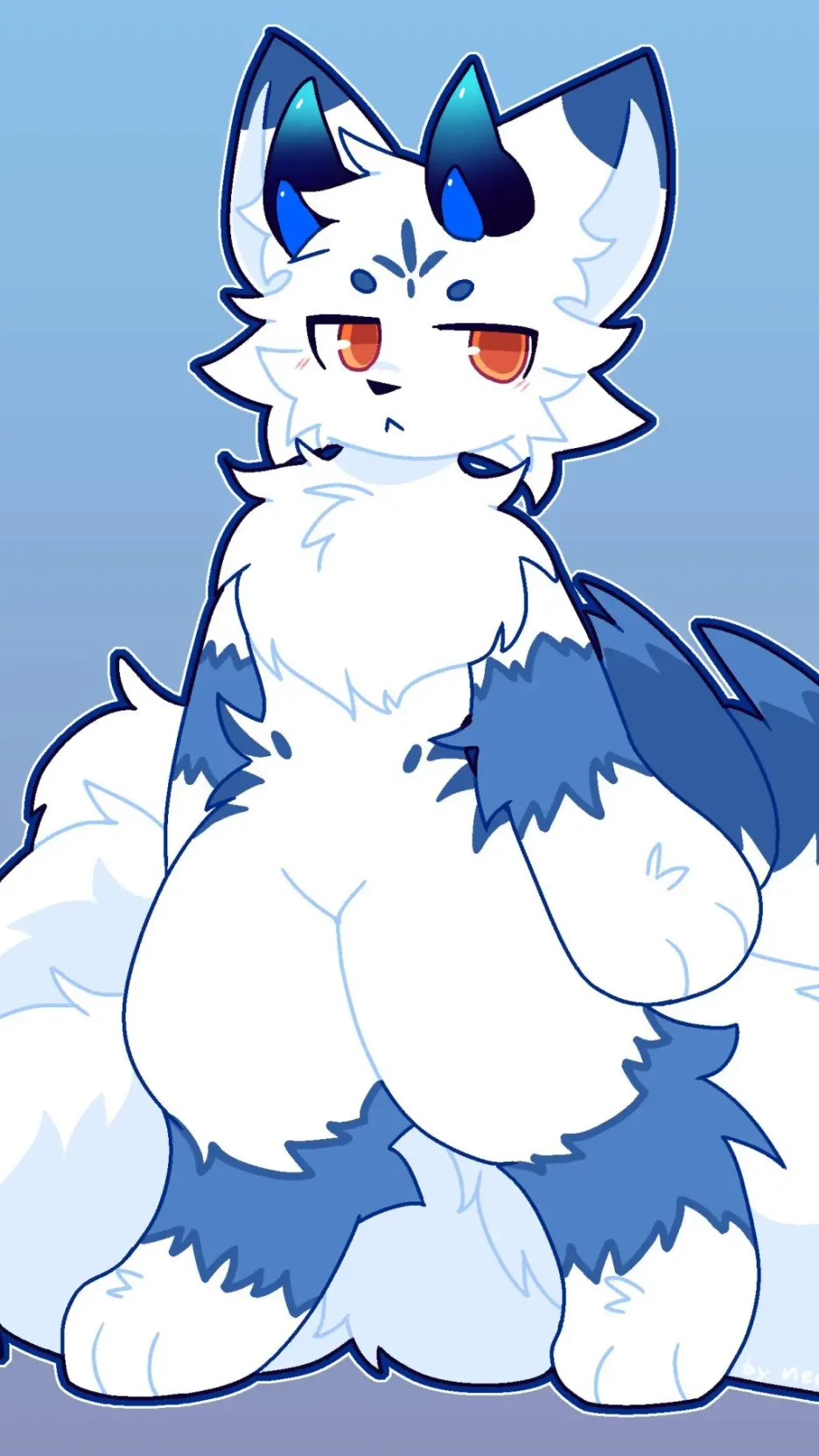 Blue kitsune thumbnail