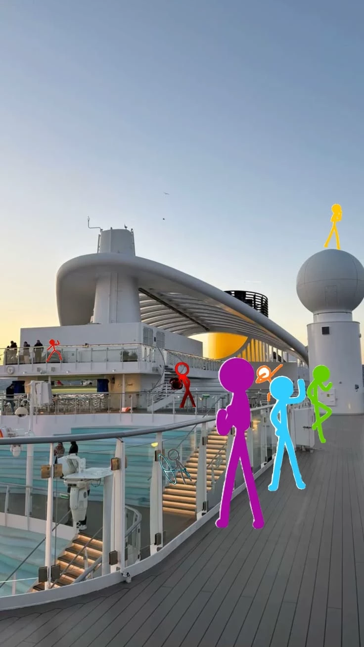 sticks at a cruise ship thumbnail