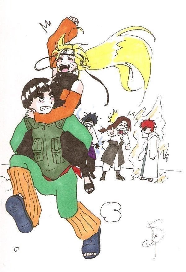 Neji-Sasuke-Gaara and Rock Lee thumbnail