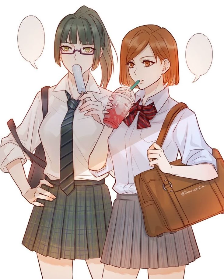Maki Zenin and Nobara Kugisaki. thumbnail