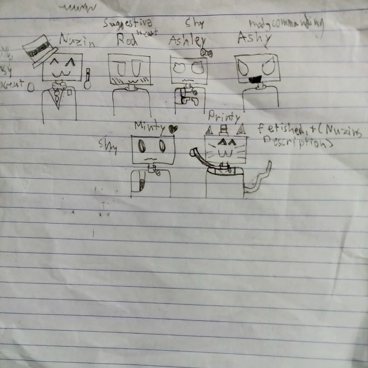 The Sketchbook Tv head gng  ("UPDATED"Nuzin, Rod, Ashley, Ashy, Minty, Printy) thumbnail