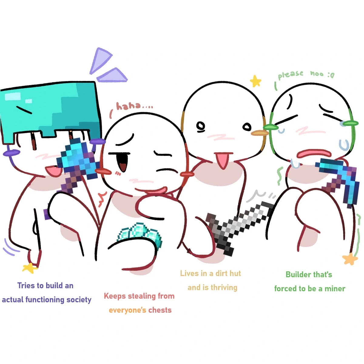Minecraft friends group thumbnail