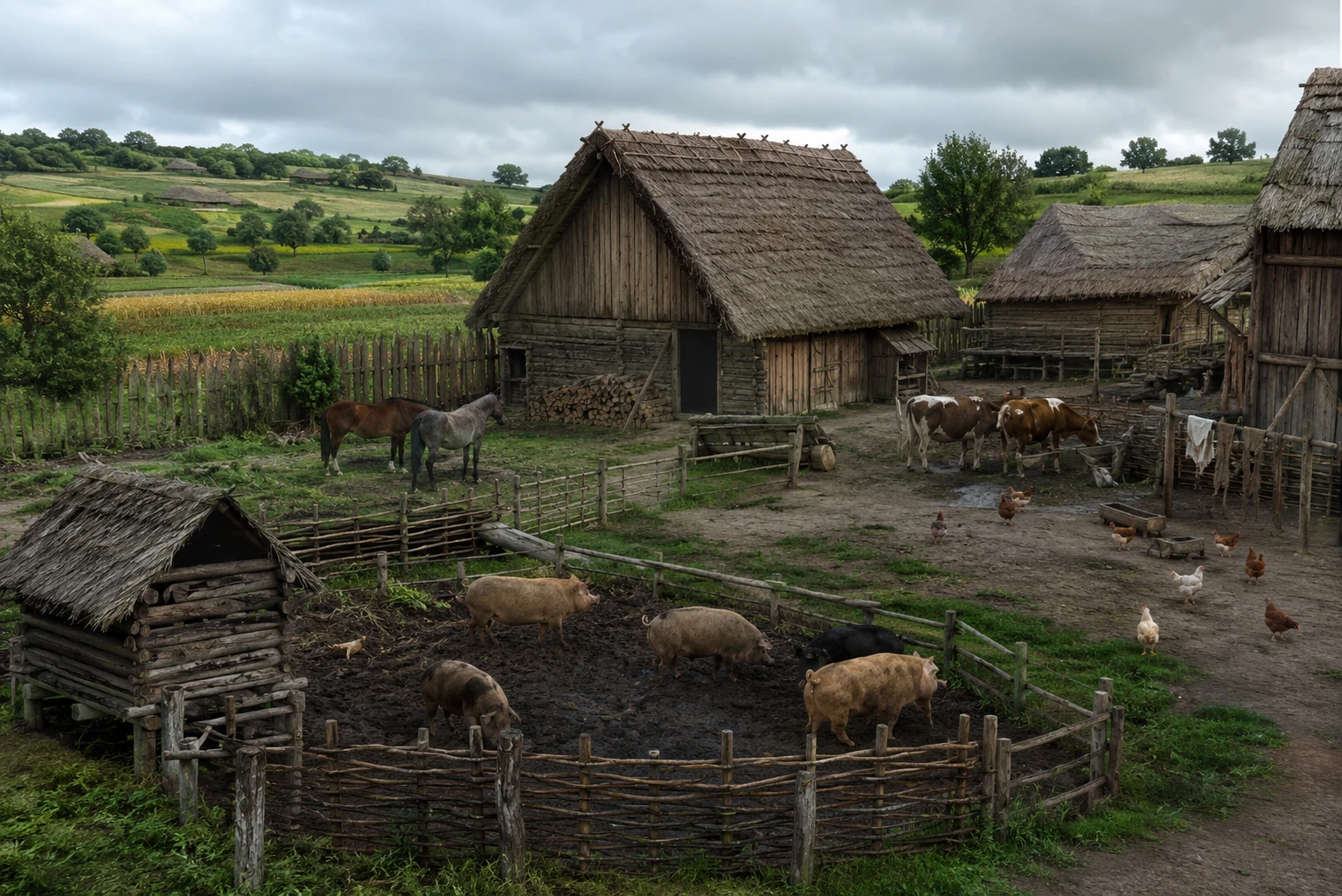 Medieval Farm Year 1280 thumbnail