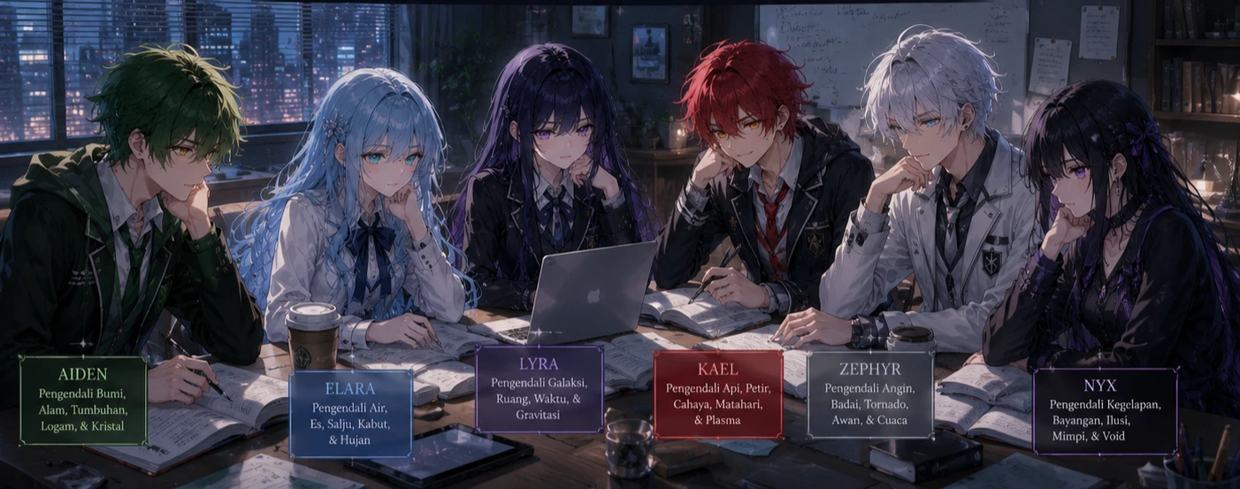 aiden - elara - kael - zephyr - nyx. thumbnail