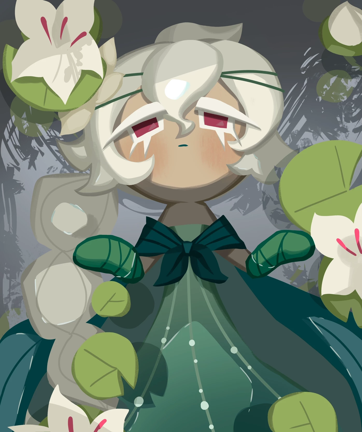 white lily cookie thumbnail