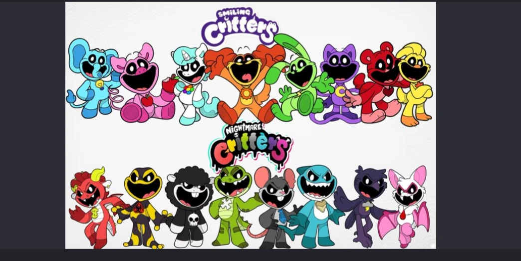Smiling critters and Nightmare critters and you're Catnap srry thumbnail