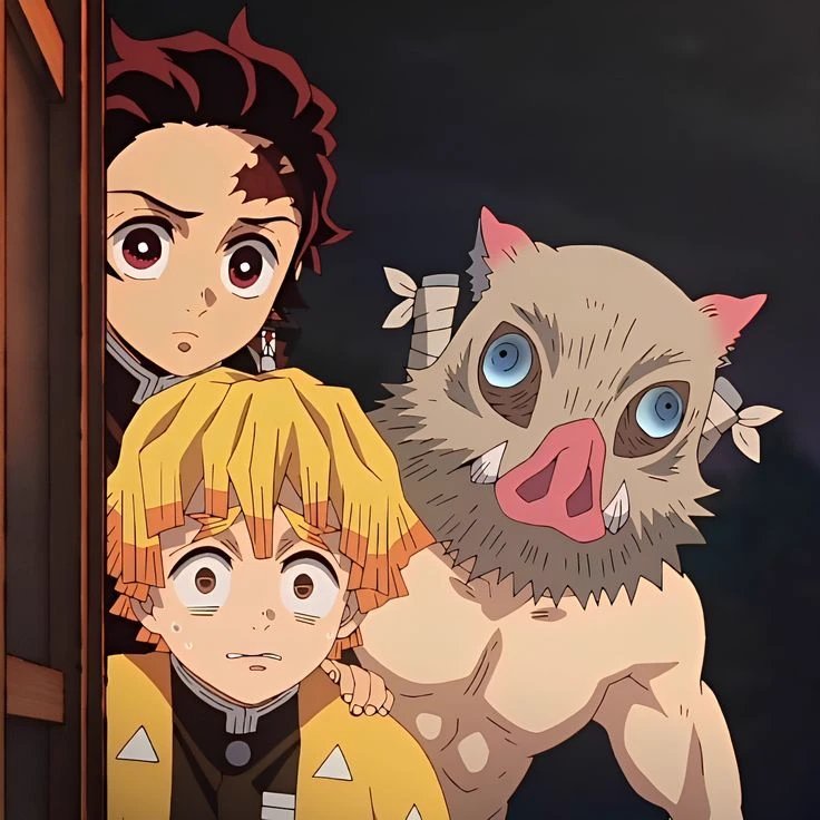 tanjito, Zenitsu, inosuke  thumbnail