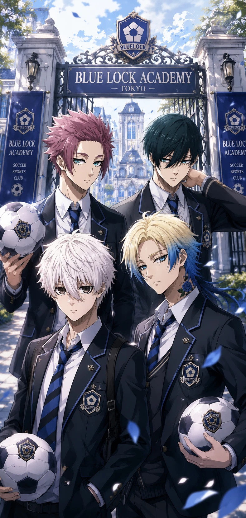 Sae, Rin, Nagi, Kaiser - Blue Lock Academy (BL) thumbnail