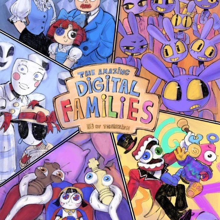 the amazing digital family AU thumbnail