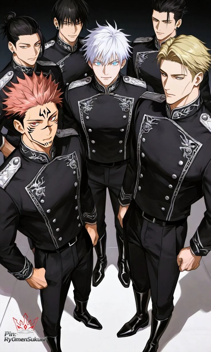 gojo y geto y Nanami y toji y itadori thumbnail