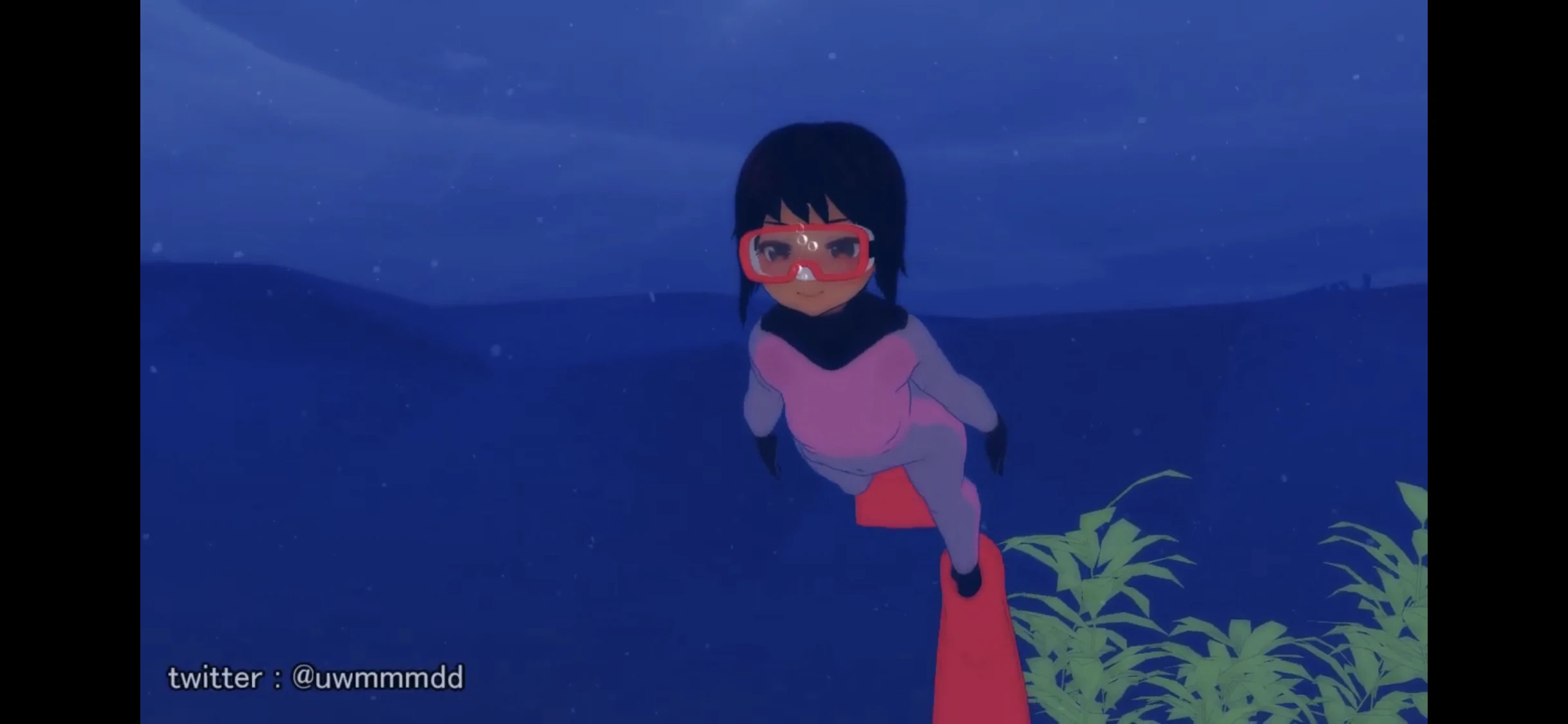 Girl underwater ice thumbnail