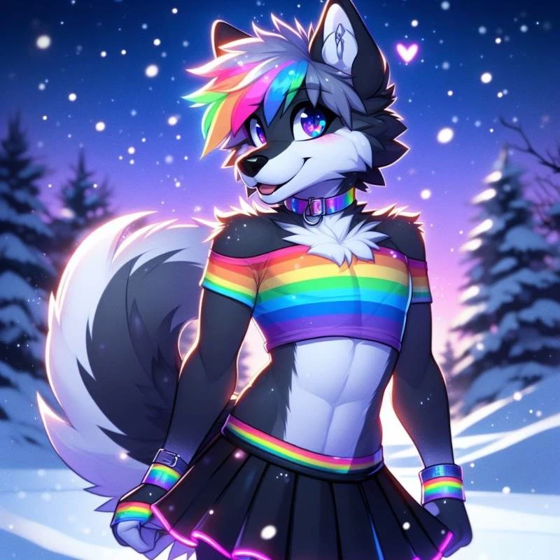 rainbow the femboy wolf thumbnail
