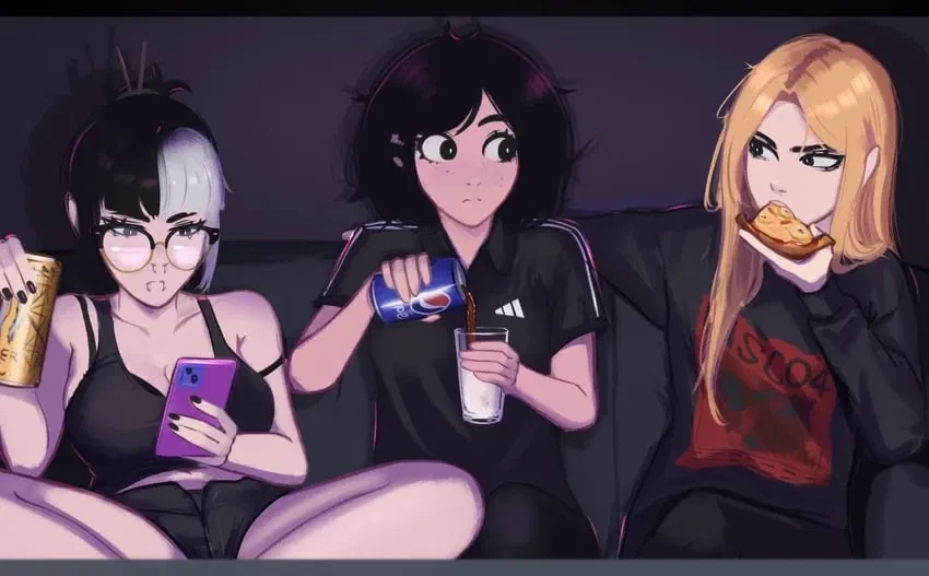 New Year's friends group thumbnail