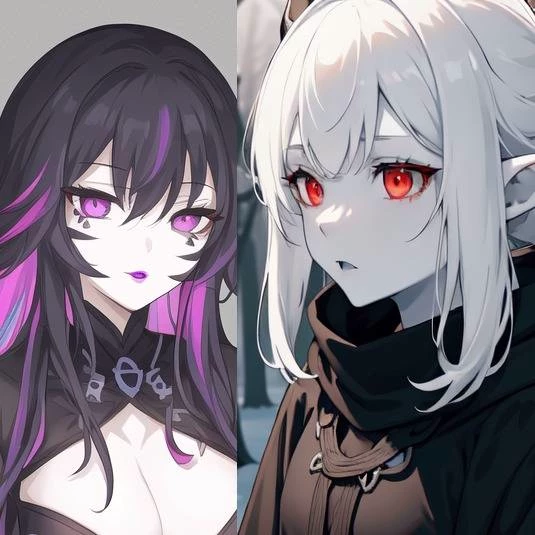 Saki and Ljuri, the Jorogumo and Dark Ranger thumbnail