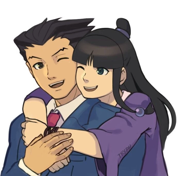 Maya Fey and Phoenix Wright. thumbnail
