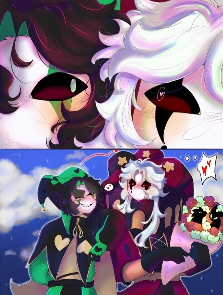 Pierrot x Harlequin- GreenAple💚❤ thumbnail