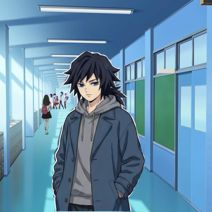 Giyu Tomioka (School AU : Is it just for the bet?) thumbnail