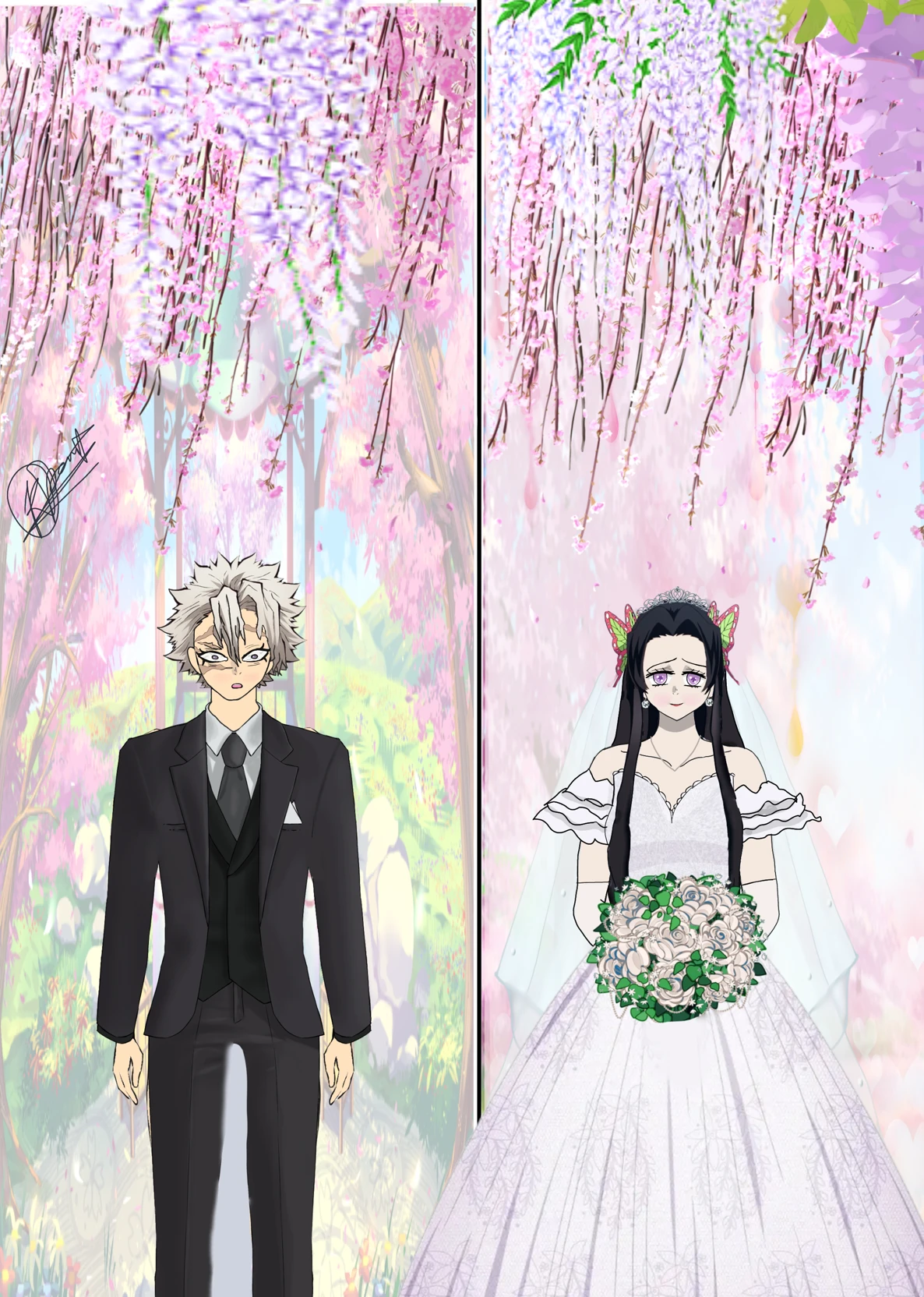 Sanemi x Kanae wedding AU  thumbnail