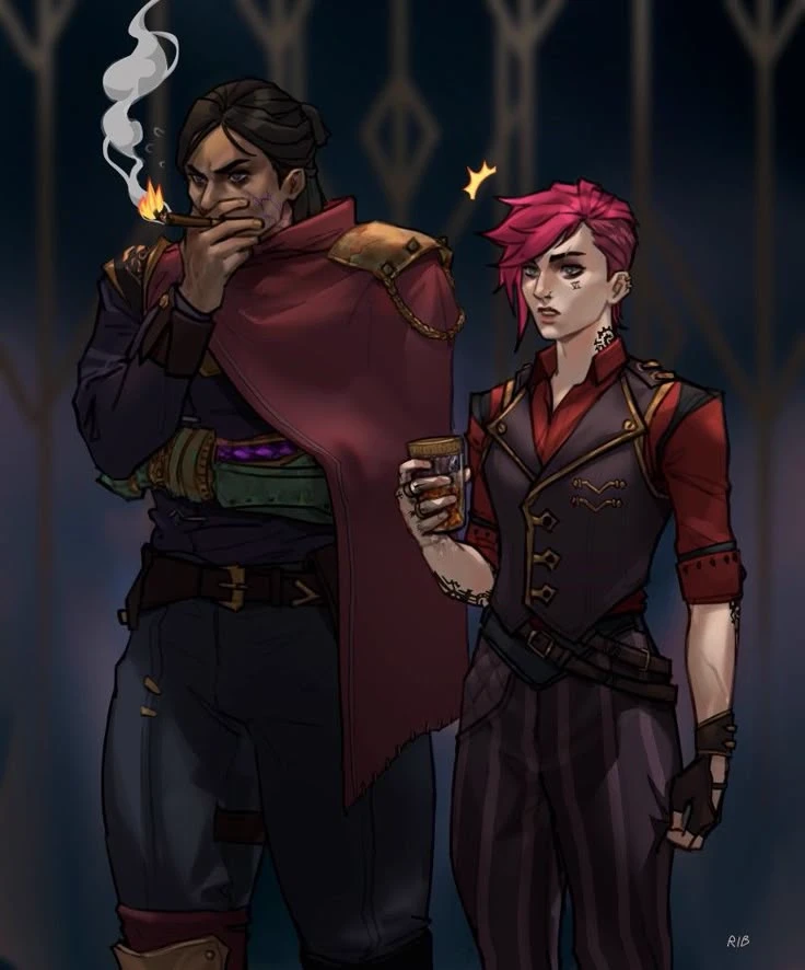 Violet and Sevika thumbnail